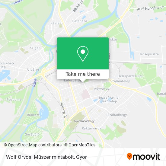 Wolf Orvosi Műszer mintabolt map