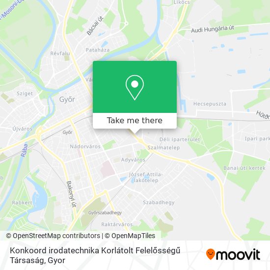 Konkoord irodatechnika Korlátolt Felelősségű Társaság map