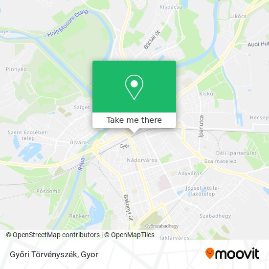 Győri Törvényszék map