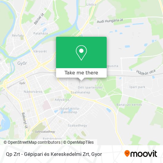 Qp Zrt - Gépipari és Kereskedelmi Zrt map