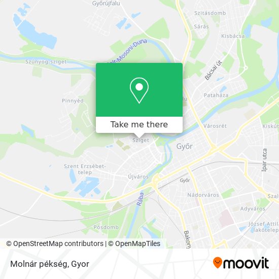 Molnár pékség map