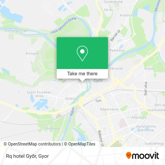 Rq hotel Győr map