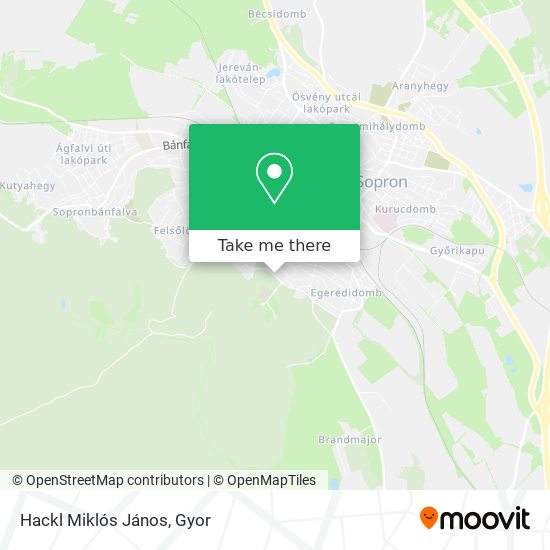 Hackl Miklós János map