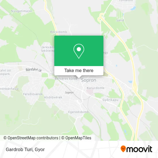Gardrob Turi map
