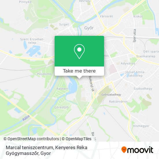 Marcal teniszcentrum, Kenyeres Réka Gyógymasszőr map