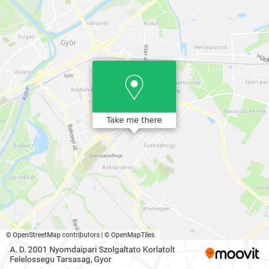 A. D. 2001 Nyomdaipari Szolgaltato Korlatolt Felelossegu Tarsasag map