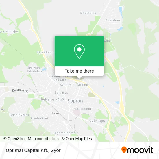 Optimal Capital Kft. map