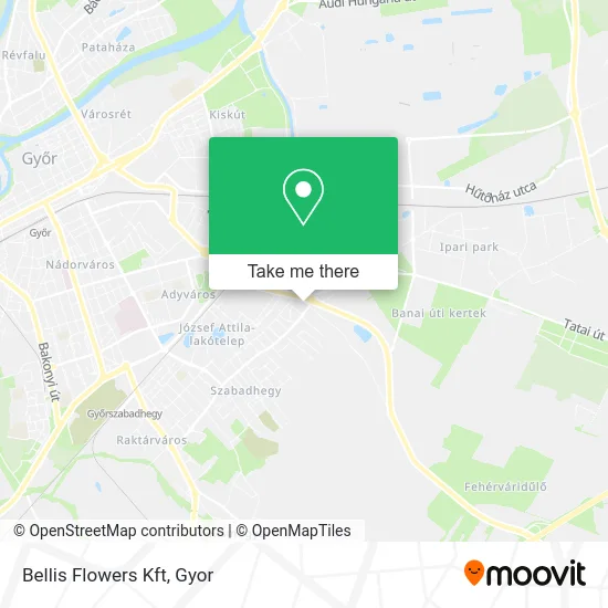 Bellis Flowers Kft map