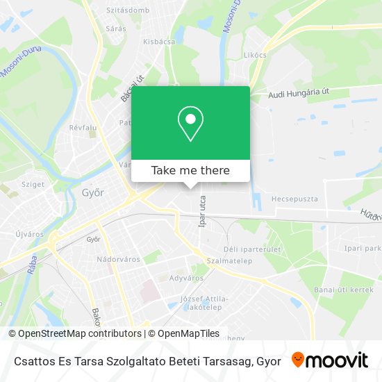 Csattos Es Tarsa Szolgaltato Beteti Tarsasag map