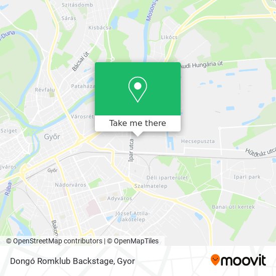 Dongó Romklub Backstage map