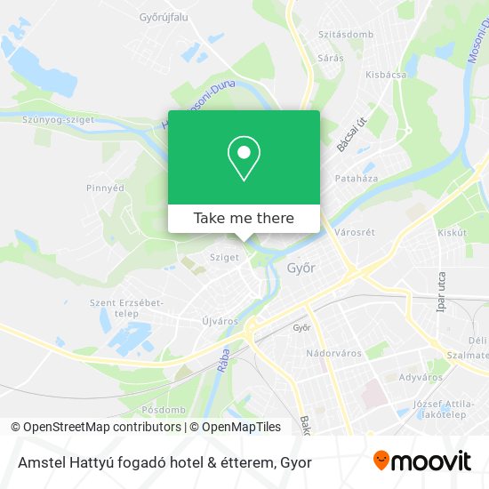 Amstel Hattyú fogadó hotel & étterem map