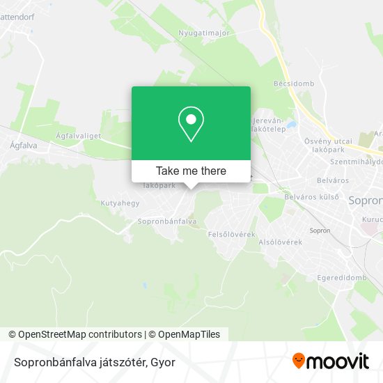 Sopronbánfalva játszótér map