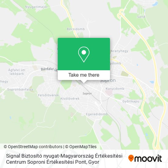 Signal Biztosító nyugat-Magyarország Értékesítési Centrum Soproni Értékesítési Pont map