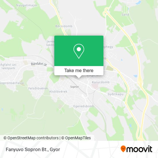 Fanyuvo Sopron Bt. map