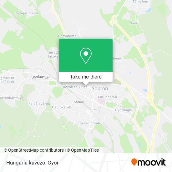 Hungária kávézó map