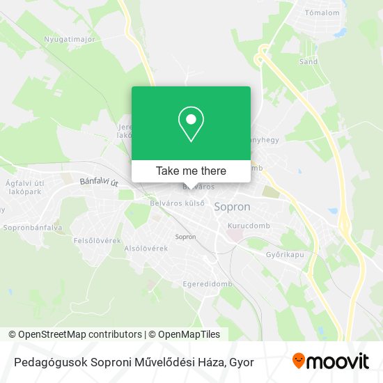 Pedagógusok Soproni Művelődési Háza map