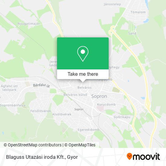 Blaguss Utazási iroda Kft. map