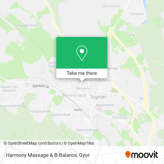 Harmony Massage & B-Balance map