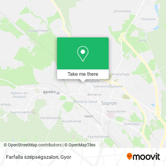 Farfalla szépségszalon map