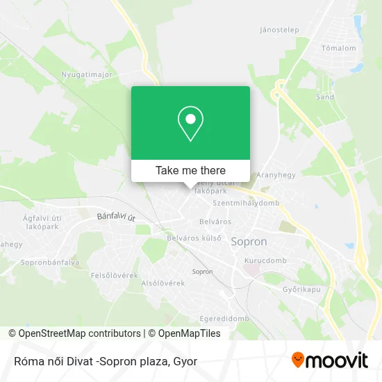 Róma női Divat -Sopron plaza map