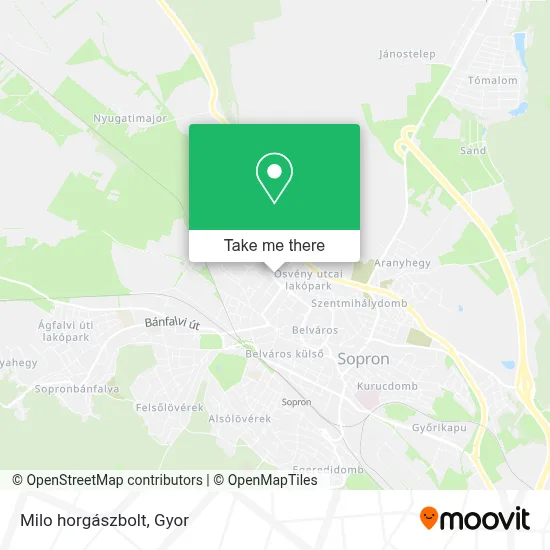 Milo horgászbolt map