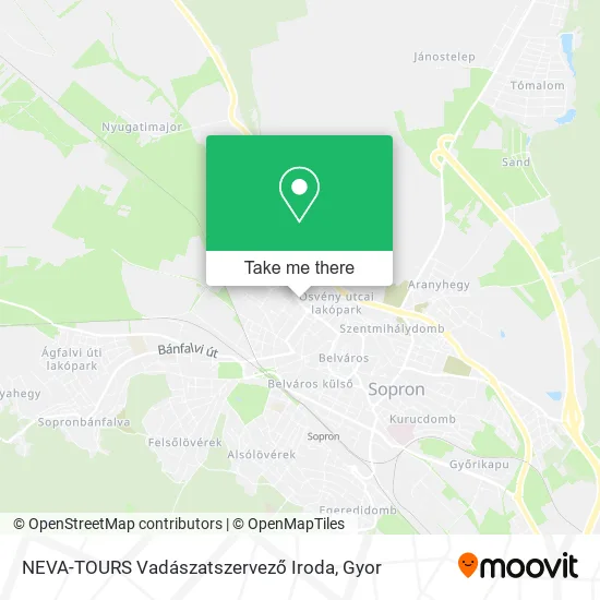 NEVA-TOURS Vadászatszervező Iroda map