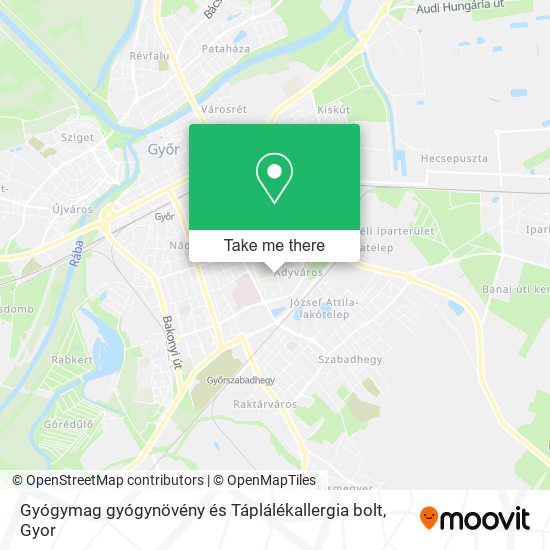 Gyógymag gyógynövény és Táplálékallergia bolt map