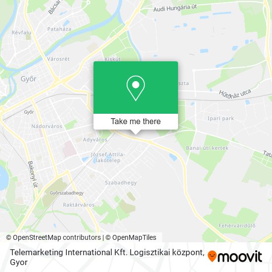 Telemarketing International Kft. Logisztikai központ map