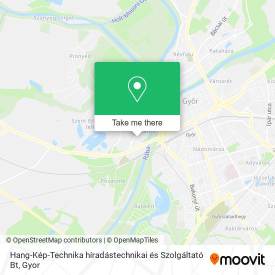 Hang-Kép-Technika híradástechnikai és Szolgáltató Bt map