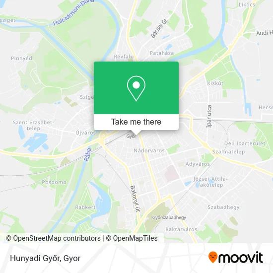 Hunyadi Győr map