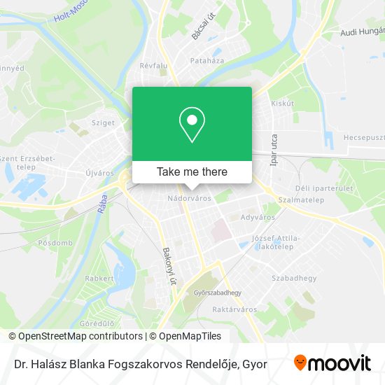 Dr. Halász Blanka Fogszakorvos Rendelője map
