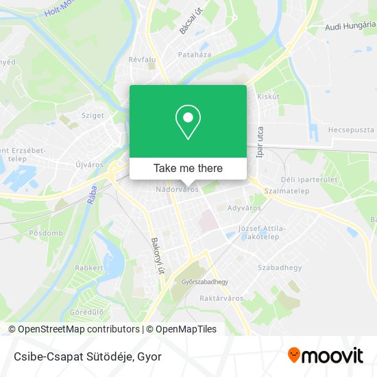 Csibe-Csapat Sütödéje map