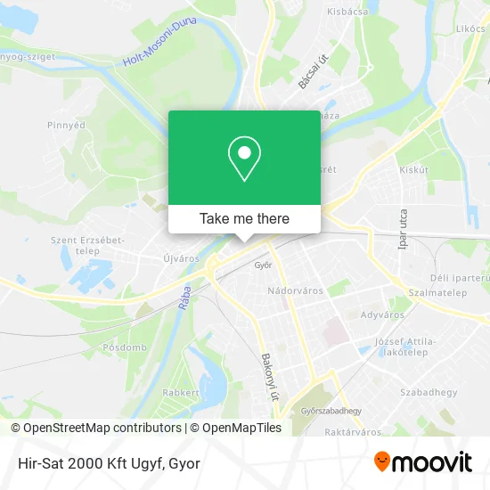 Hir-Sat 2000 Kft Ugyf map
