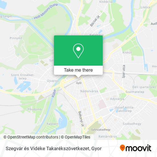 Szegvár és Vidéke Takarékszövetkezet map