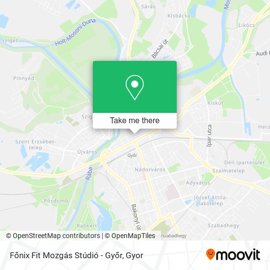 Főnix Fit Mozgás Stúdió - Győr map