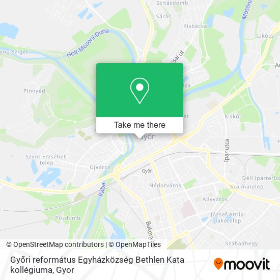 Győri református Egyházközség Bethlen Kata kollégiuma map