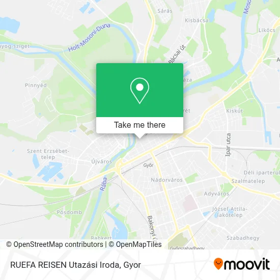 RUEFA REISEN Utazási Iroda map