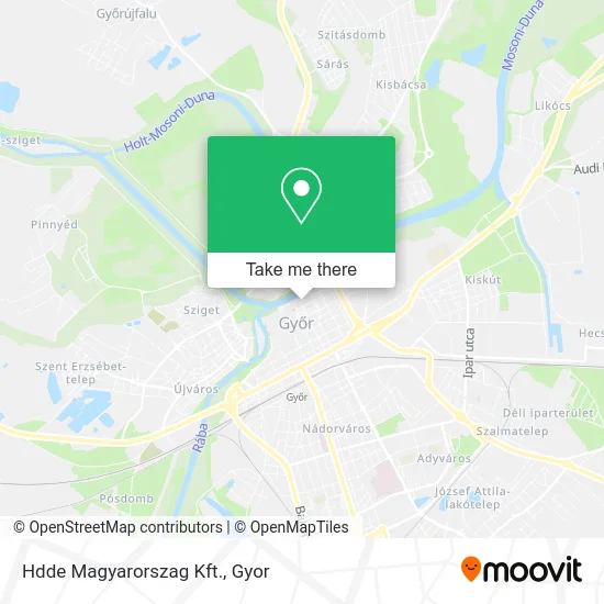 Hdde Magyarorszag Kft. map