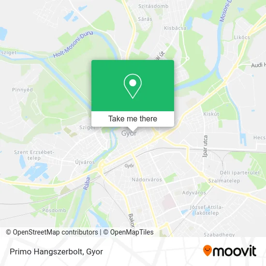 Primo Hangszerbolt map
