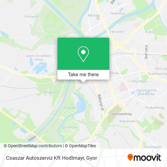 Csaszar Autoszerviz Kft Hodlmayr map