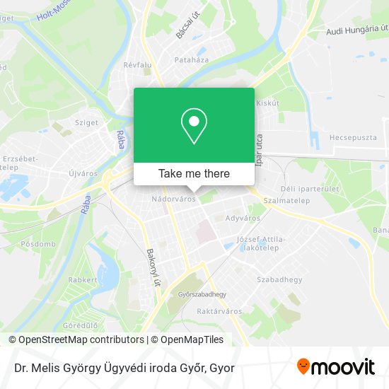 Dr. Melis György Ügyvédi iroda Győr map