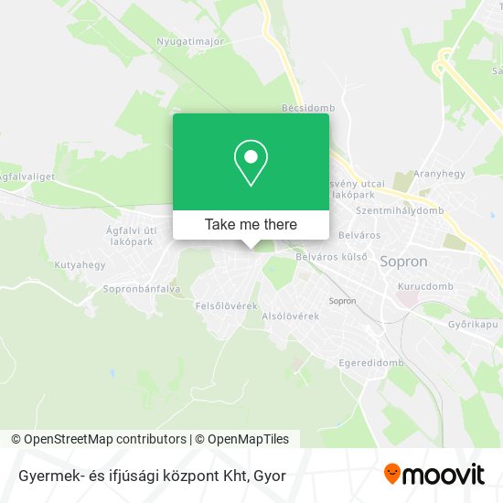 Gyermek- és ifjúsági központ Kht map