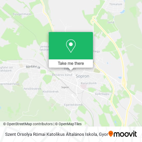 Szent Orsolya Római Katolikus Általános Iskola map