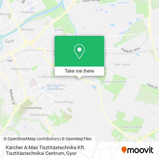Kärcher A-Max Tisztítástechnika Kft. Tisztítástechnikai Centrum map