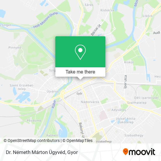 Dr. Németh Márton Ügyvéd map