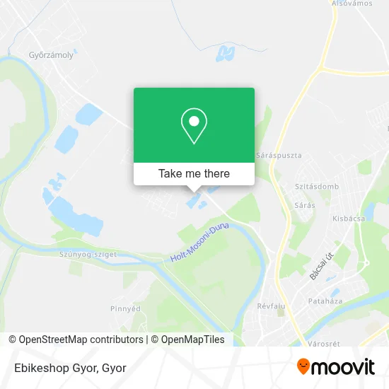 Ebikeshop Gyor map