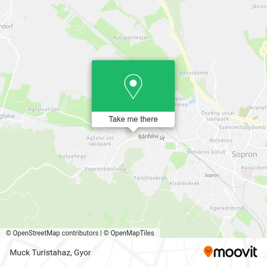 Muck Turistahaz map