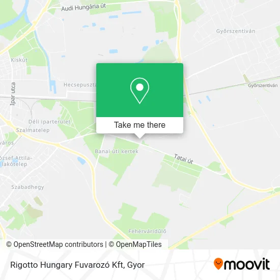 Rigotto Hungary Fuvarozó Kft map