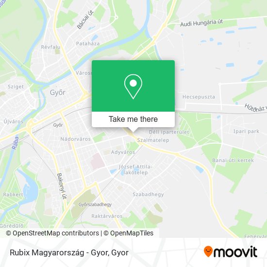Rubix Magyarország - Gyor map