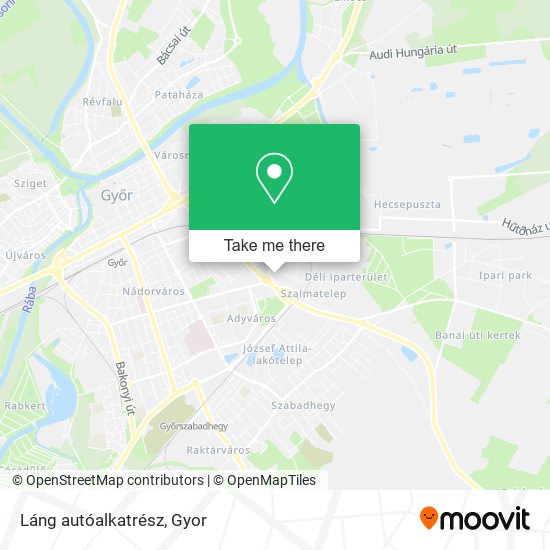 Láng autóalkatrész map